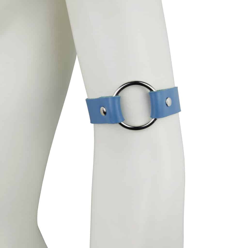 Leather Arm Strap Blue